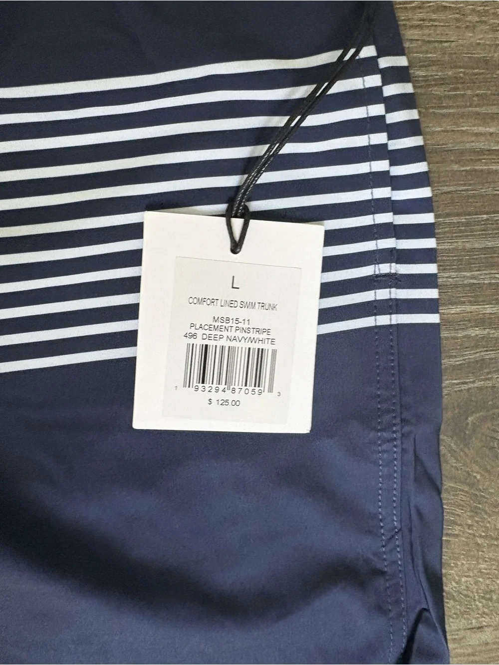 Onia Comfort Lined Swim Trunks - Size Large NEW!